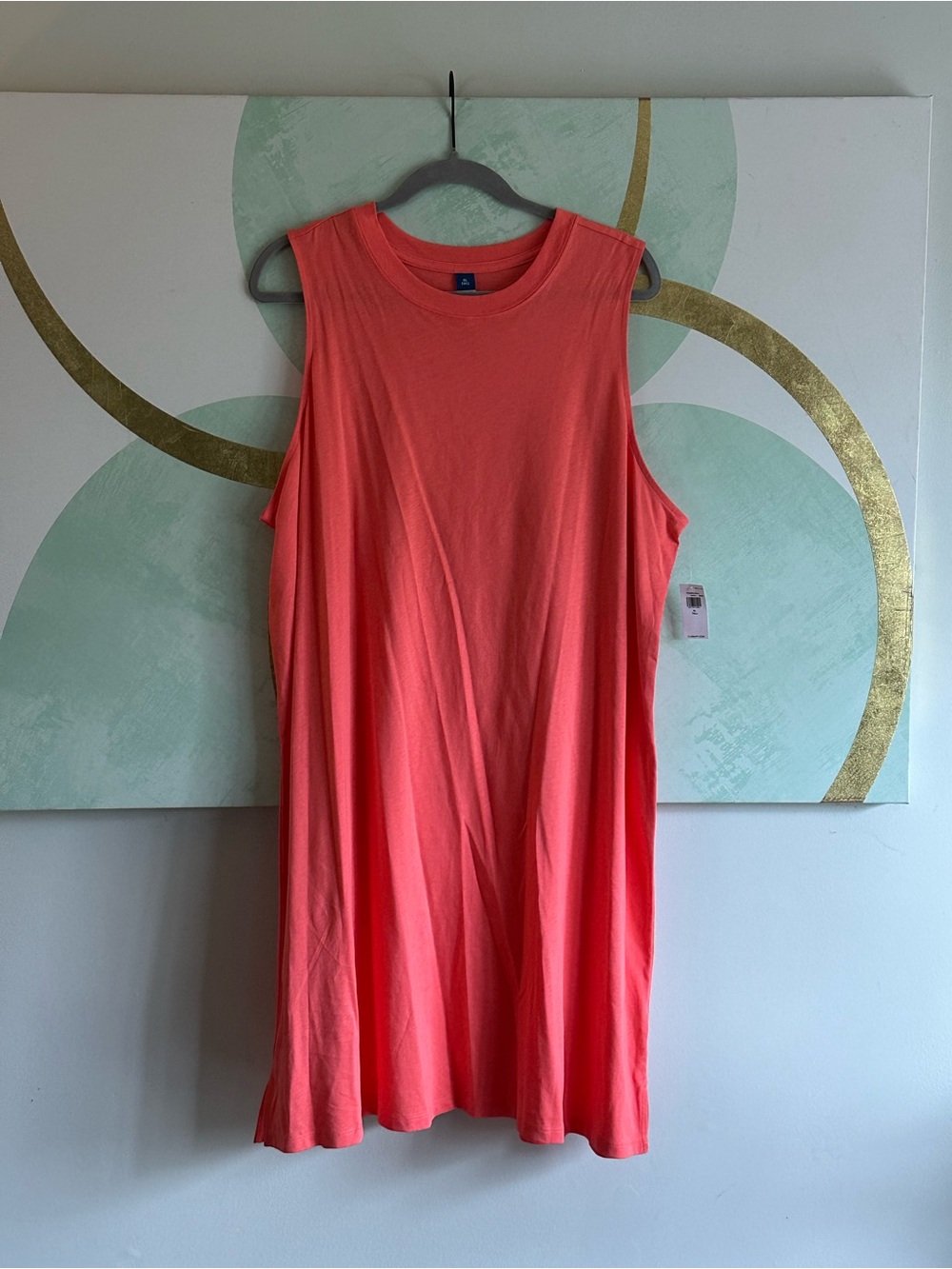 Old Navy Tall Sleeveless Coral Shift Dress